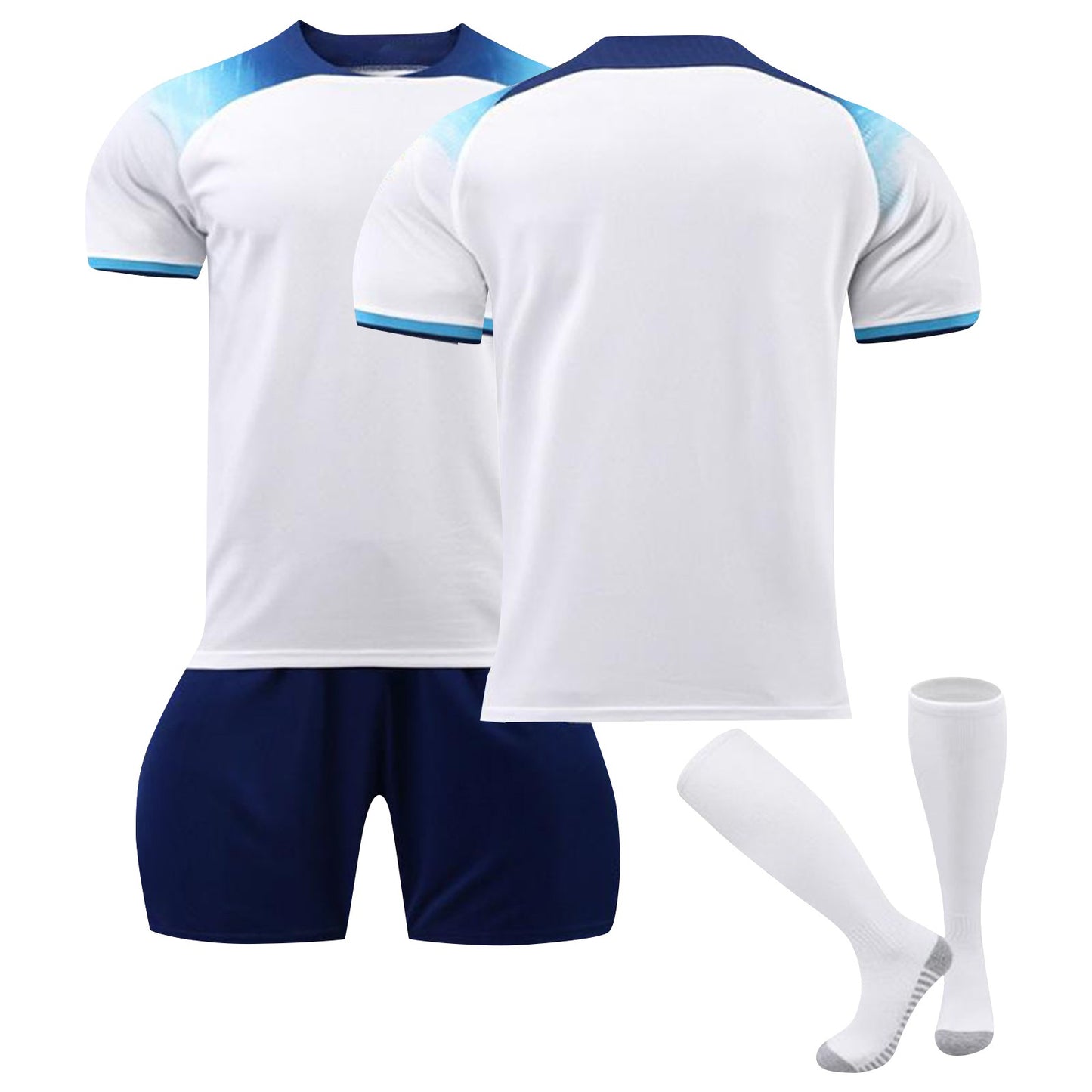 2022 World Cup in England Jersey 3 Piece Set, Soccer Training Kit Printed Jersey Shorts Socks Set