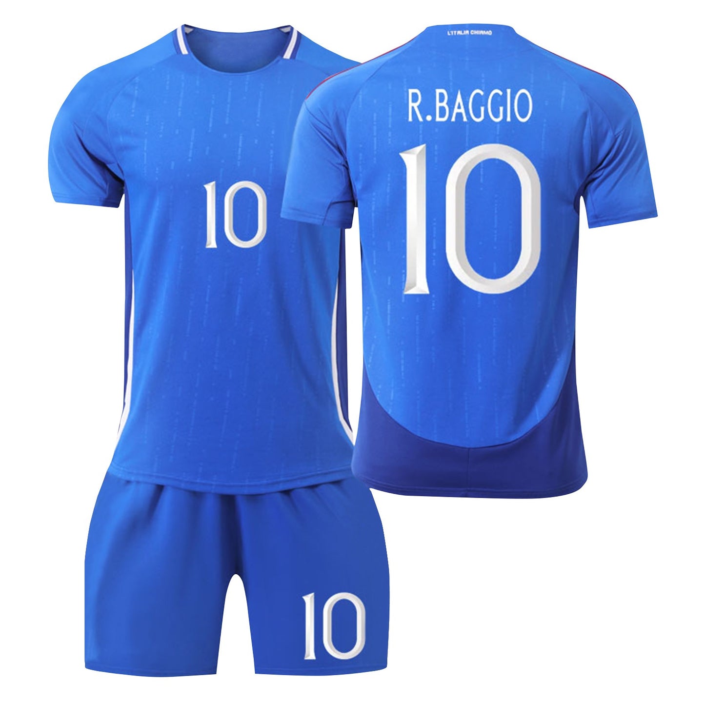 24-25 Italy Home Jersey 2 Piece Set, Soccer Training Kit Printed Jersey Shorts Socks Set.